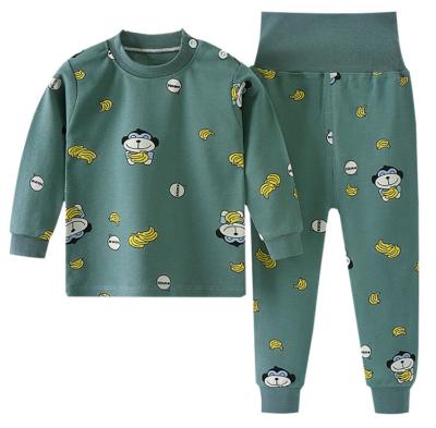 China Casual Wholesale Plush Thicken Long Sleeves Pajamas Cotton Pj Set Children for sale