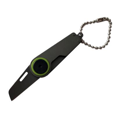 China Promotional Gifts Small Self Defense Tool Mini Pocket Easy Custom Folding Main Carry Chain Knife for sale