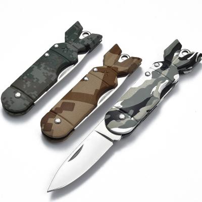 China Lady Camo Small Pocket Lightweight High Quality Steel Outdoor Camping Portable Knife Survival Folding Knife for sale