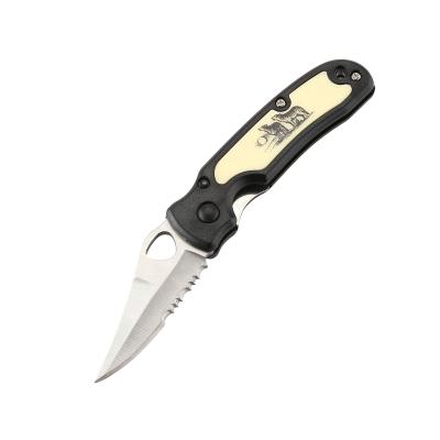 China Cheap Excellent Wolf Stainless Steel Promotional Outdoor Cute Folding Camping Knife for sale