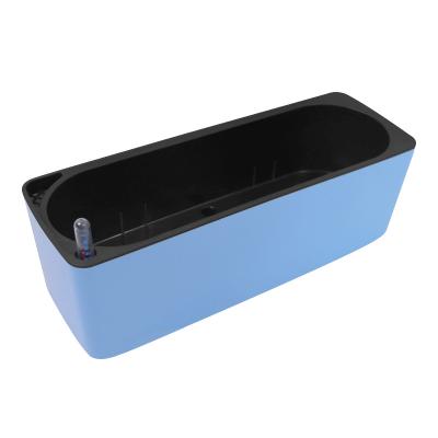 China Modem AIXY Rectangular Outdoor Plastic Flowerpot Bowl With Automatic Water Absorption And Water Level Display Flower Bowl for sale