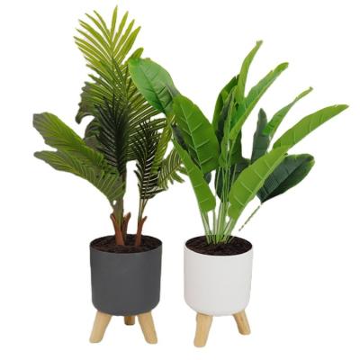 China New minimalist wholesale cylindrical with water level indicator plastic pots, self watering plastic flower pots, indoor flower pots for sale