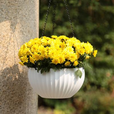 China Modem Living Room Garden Wall Planter Home Decoration Self Watering Plastic Pot Lazy Flower Pot for sale