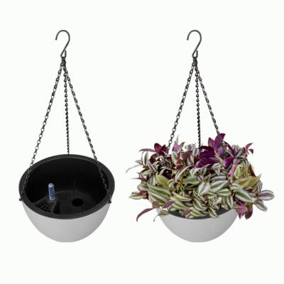 China Minimalist for sale large size plastic balcony flower basket durable plastic hanging flower pots for sale