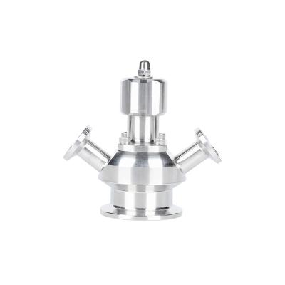 China Economy General Sanitary Sample Stainless Steel Sample Flange Sterile Double Port Sampling Valve for sale