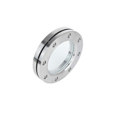 China Exquisite 304 / 316L Stainless Steel Fashionable Tank Round Welded Plate Flange Sight Mirror for sale