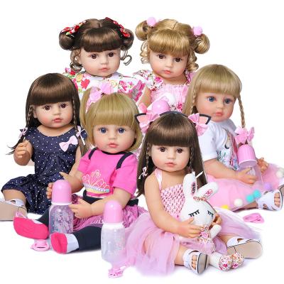 China High Quality NPK 50CM Doll Full Body Silicone Face Toddler Baby Doll Birthday Gift Reborn Soft Popular Soft Christmas Gift for sale