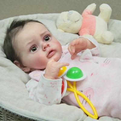 China Wholesale Soft 20 Inch Chloe Already Finished Painted Reborn Baby Doll - 3D Hand Painted Newborn Doll Skin Detailed Obvious Veins for sale