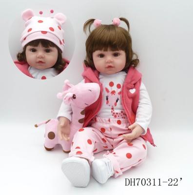 China Boneca Realista Fashion Reborn Dolls 58cm Silicone Wholesale Soft Reborn Baby Dolls For Princess Children Birthday Gift Bebes Reborn for sale