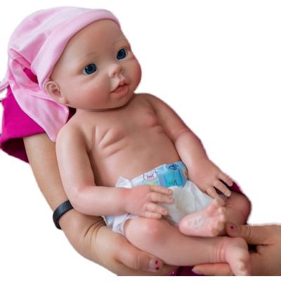 China Platinum Toy 18inch Reborn Baby Soft Solid Liquid Full Silicone - Realistic Doll Girl Baby - Doll Weighted Sleeping Doll Open Eye for sale