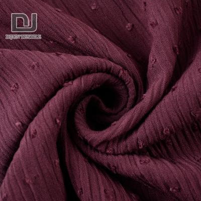 China Sustainable Professional Custom Woven Pajama Materials Crinkle Dobby Viscose Plain Rayon Fabric By Yards for sale