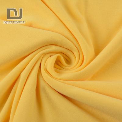 China Online Shopping Shrink-Resistant Yellow Knit TC Jersey Shrink Resistant Polyester Cotton Blend Fabric for sale