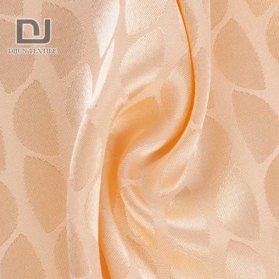 China Custom Made Medium Weight Antistatic Good Quality Solid Jacquard Woven Pink Viscous Fabric for sale