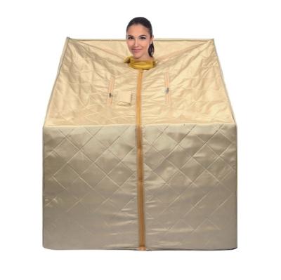 China Portable Personal Far Infrared Light Sauna Dry Tent Computer Control Panel Health Care Steam Sauna Room for sale