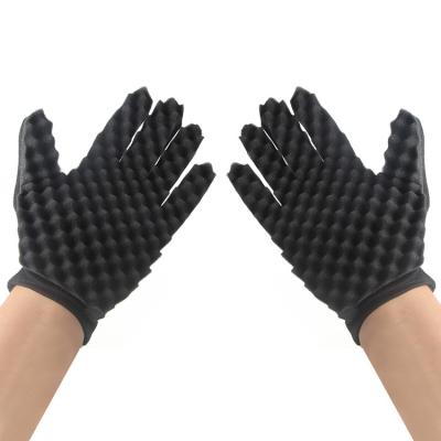 China Eco-friendly New Fashion Hair Braider Twist Sponge Gloves Shape Fir Afro Dreadlocks Curl To Sweep Sponge Hair Braiders Tool for sale