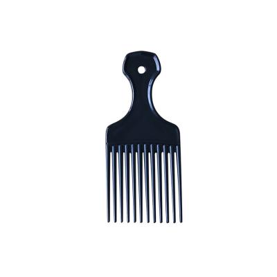 China Comfortable Custom Color Hairstyle Styling Tool Pick Plastic Afro Hair Comb for sale