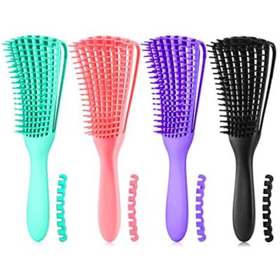 China Waterproof Detangling Brush for Natural Black Hair Curly Hair Afro 3/4abc ​​Texture, Faster n Detangle Wet or Dry Hair Easier Without the Pain for sale