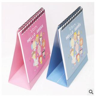 China New promotional customed logo festival pattern desk calendar for sale