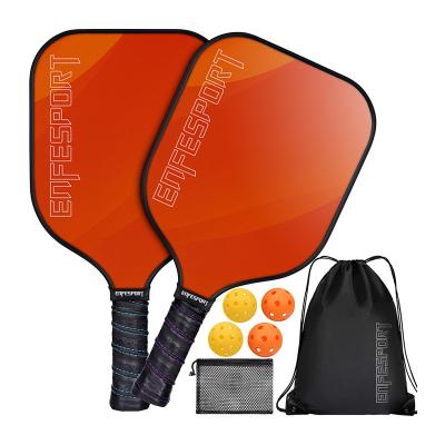 China Sports Training Enfesport Pickleball Announcement Box Fiberglass Pickleball Paddle Set dropshipping for sale