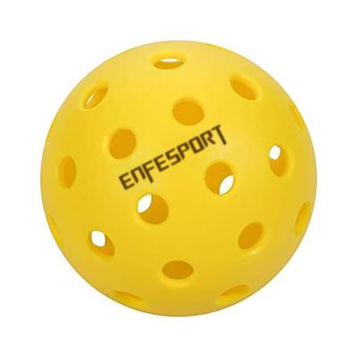 China Sports Training Enfesport Customized Pickleball Paddle 40 hloe Pickleball Ball Set With Paddle Cover for sale