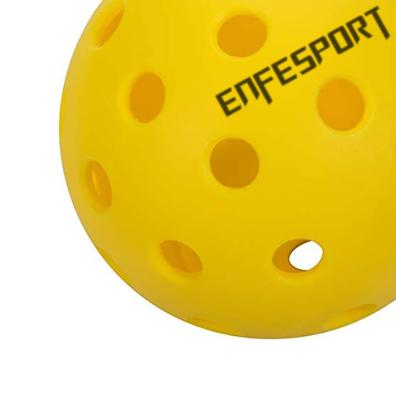 China Customized Sports Training Enfesport New Dynamic Air Pickleball Paddle 40 hloe Pickleball Ball Pickleball Paddle Set for sale