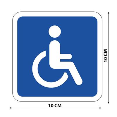 China Disabled People Sign Wheelchair Car Sign Fancy Magnetic Trolley The Magnetic Car Stickers for sale