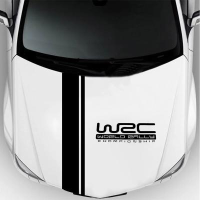 China Sports Shape WRC Stripe Car Covers Vinyl Wrapping Sports Decal Key Car Sticker Wrap Vinyl Stickers for sale