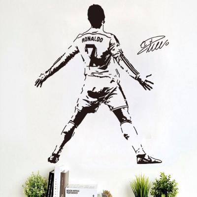 China Waterproof+Eco-friendly Football Star Wall Sticker Living Room Bedroom Decoration Home Sticker Customize Waterproof Wall Sticker for sale