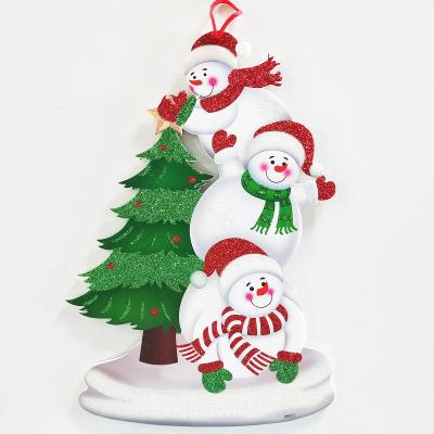 China Christmas Decorations US Christmas Decorations Santa Claus Foam Board Ornament Hanging Hanging Christmas Tree Tags Decor for sale