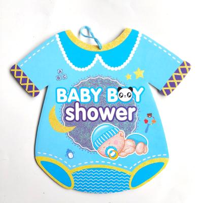 China Eco-Friendly Wholesale Blue Cute Hanging For Baby Shower Favors Gender Reveal Party Supplies Baby Boy Birthday Decoration for sale