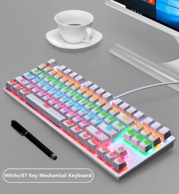 China Hot Sale 87 Numeric Keypad AIWO 2021 Keys Desktop Computer Logo Print Ergonomic Keyboard Computer Custom Mechanical Gaming Keyboard for sale