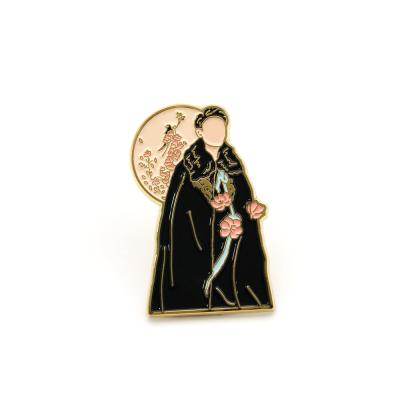 China custom 3D kpop idol badge pins south korean soft enamel pins with backing card for sale