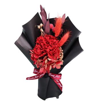 China Preserved Fresh Flower Valentine's Day Gift Carnation Bouquet Gift Box Immortal Flower Dried Flowers for sale