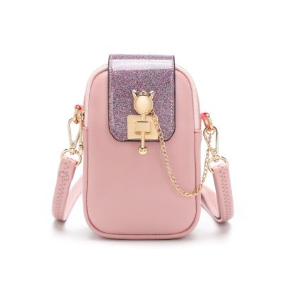 China Mini Women Fashion Mini Mobile Phone Bag Leather Shoulder Bag for sale