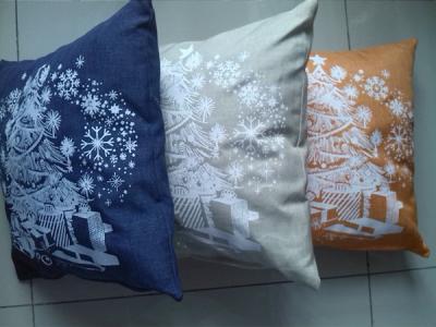 China BSCI passed-Fashionable cushion cover with Christmas tree design printed. for sale