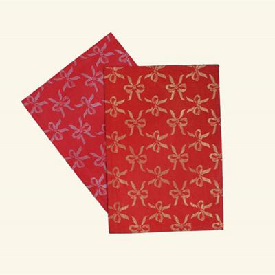 China 100% polyester jacquard placemat with gold thread -X‘mas design for sale