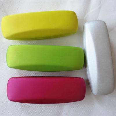 China Fashionable glasses cases with warm colored leather for sale