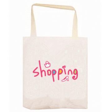 China Fashionable cotton canvas printed tote bag. for sale