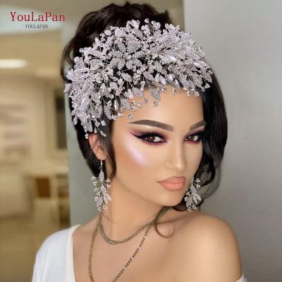 China Luxury Yolapan HP377 Girl's Pageant Party Crown, Crystal Rhinestone Party Headband, Wedding Bridal Banquet Hair Accessories for sale