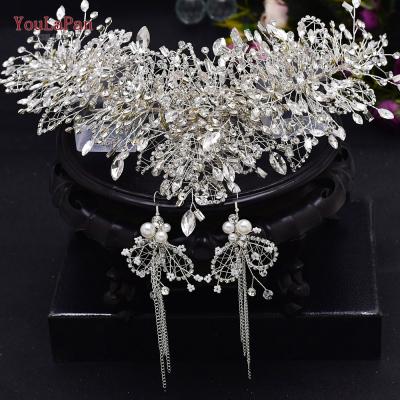 China YouLaPanHP372 Rhinestone Bridesmaid Hair Accessories Wedding Bridal Women Crystal Silver Rhinestone Wedding Crown Headband Jewelry for sale