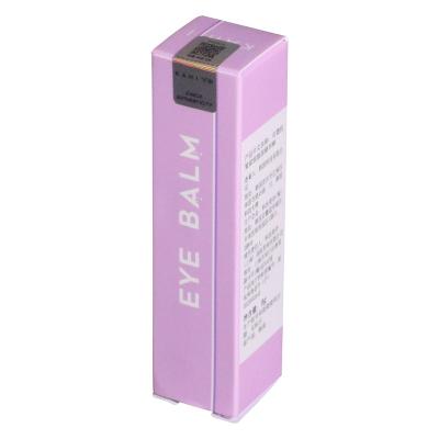 China Recyclable White Lamination Eye Balm Artcard Matte Skin Care Product Paper Box for sale