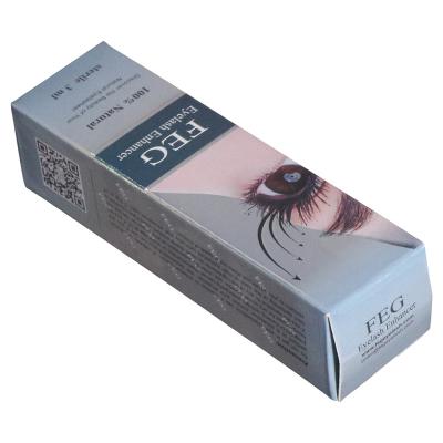 China Recyclable White Lamination Eyelash Enhancer Artcard Matte Skin Care Product Paper Box for sale