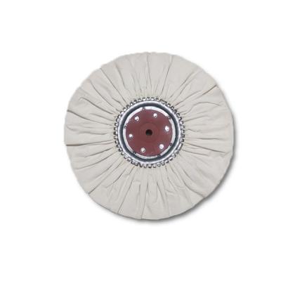 China Decorative Pipe Effect Cloth Cotton Polishing Glossy Finish Buffing Wheel For Polishing Stainless Steel for sale