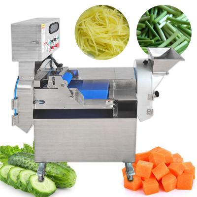 China High Quality Vegetable Vegetable Onion Cutting Machine Double Head Factory Potato Fruit Snack Commercial Vegetable Cutter for sale