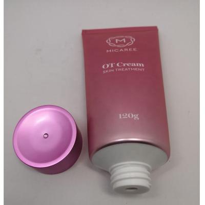 China Factory price 120g skin care packaging /empty cream compound cosmetic tube aluminum plastic cream tube skin care cream for sale