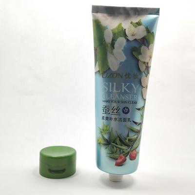 China Cosmetic Packaging Factory Make 100ml Facial Cleanser Tube / Custom Plastic Facial Cream Tube For Cosmetic Packaging for sale