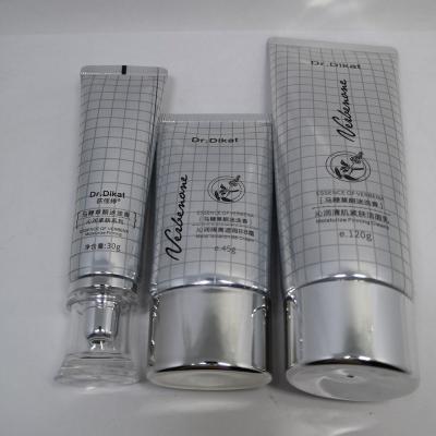 China Factory Wholesale Cosmetic Facial Detergent Soft Facial Tube Aluminum Plastic Cosmetic Packaging Tube for sale