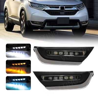 China Front Led Replacement Daytime Running Lights DRL Fog Lamp For Honda CRV HD CR-V 2017 2018 for sale