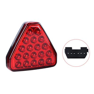 China ABS+LED 19 Lamp Beads Car Rear LED Warning Lights Brake DRL Stop Lights Flash Strobe For Driver Lights for sale