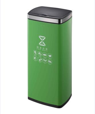 China Large Size Household Sustainable Trash Can Stainless Steel Trash Can Smart Garbage Bin for sale